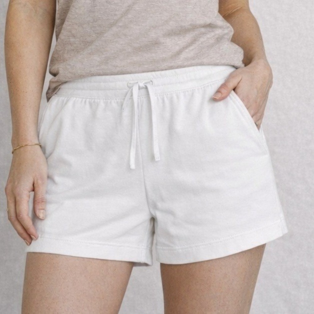 Karen Scott Sport Shorts Womens XS White Drawstring Lounge Casual Pockets